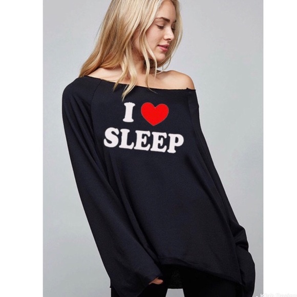 Black ‘I Love Sleep’ Top - Picture 8 of 8